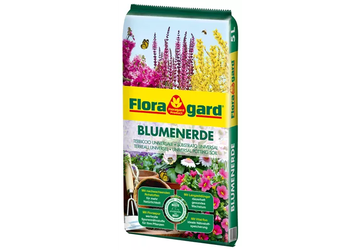 Unsere Floragard Blumenerde als Allrounder