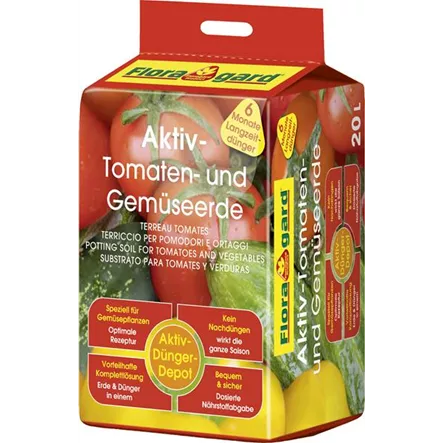 Floragard Aktiv Tomatenerde und Gemüseerde  Floragard Aktiv Tomatenerde und Gemüseerde