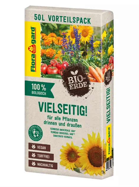 Floragard Bio-Erde Vielseitig  Fr drinnen & drauen