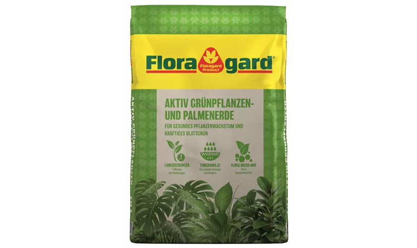 Spezialerde mit 3-Monate-Langzeitdünger für alle Grünpflanzen und Palmen
