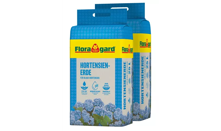 Spezialerde für blaue Hortensien
