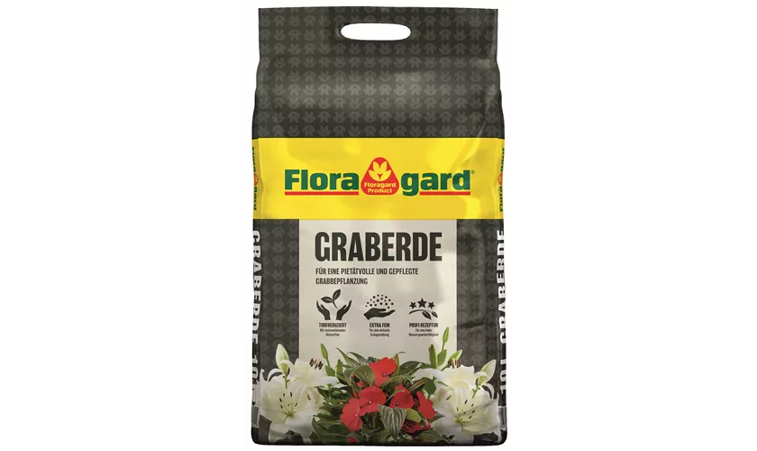 Extra dunkle Spezialerde für die Grabgestaltung